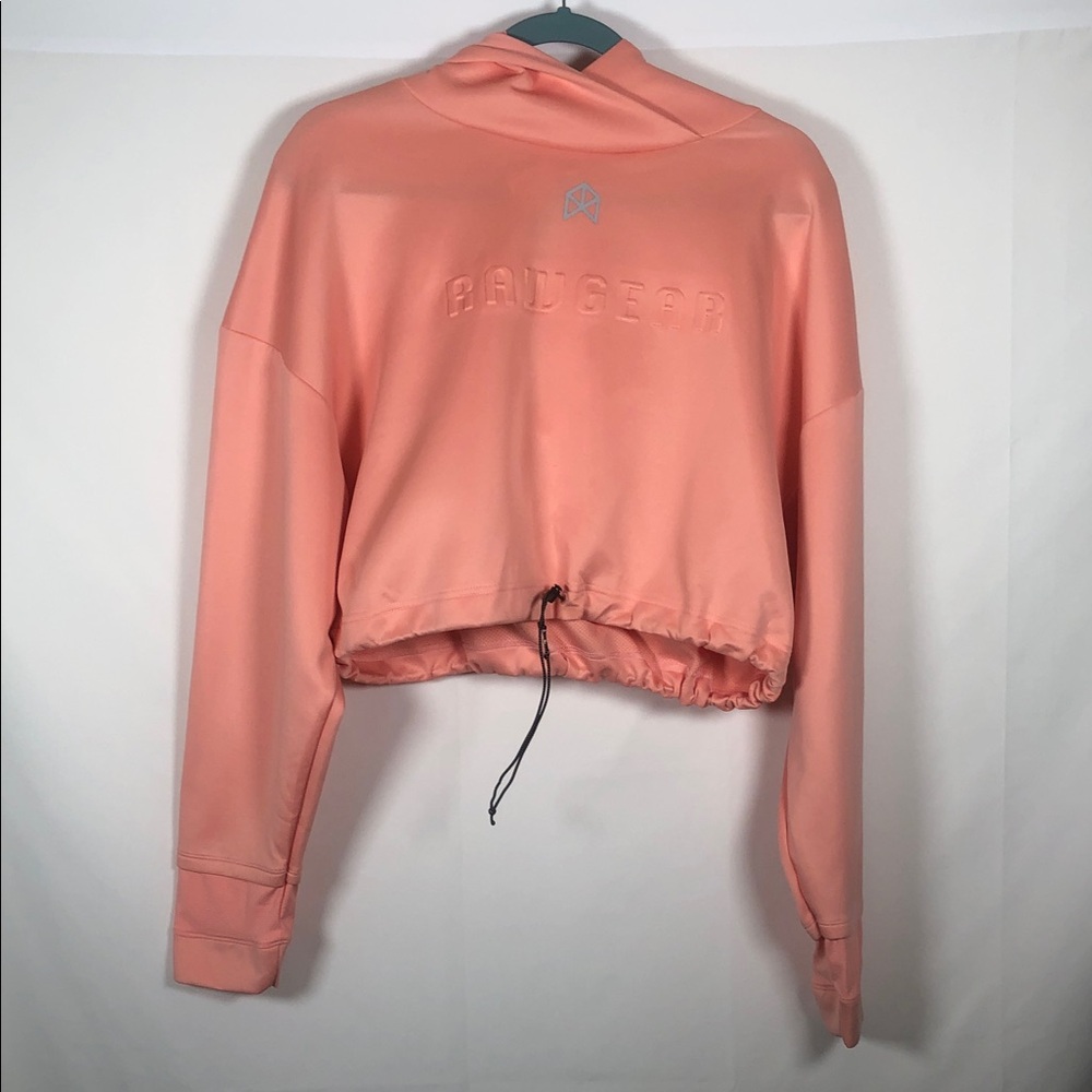 RAWGEAR Coral Pink Cropped‎ Hoodie